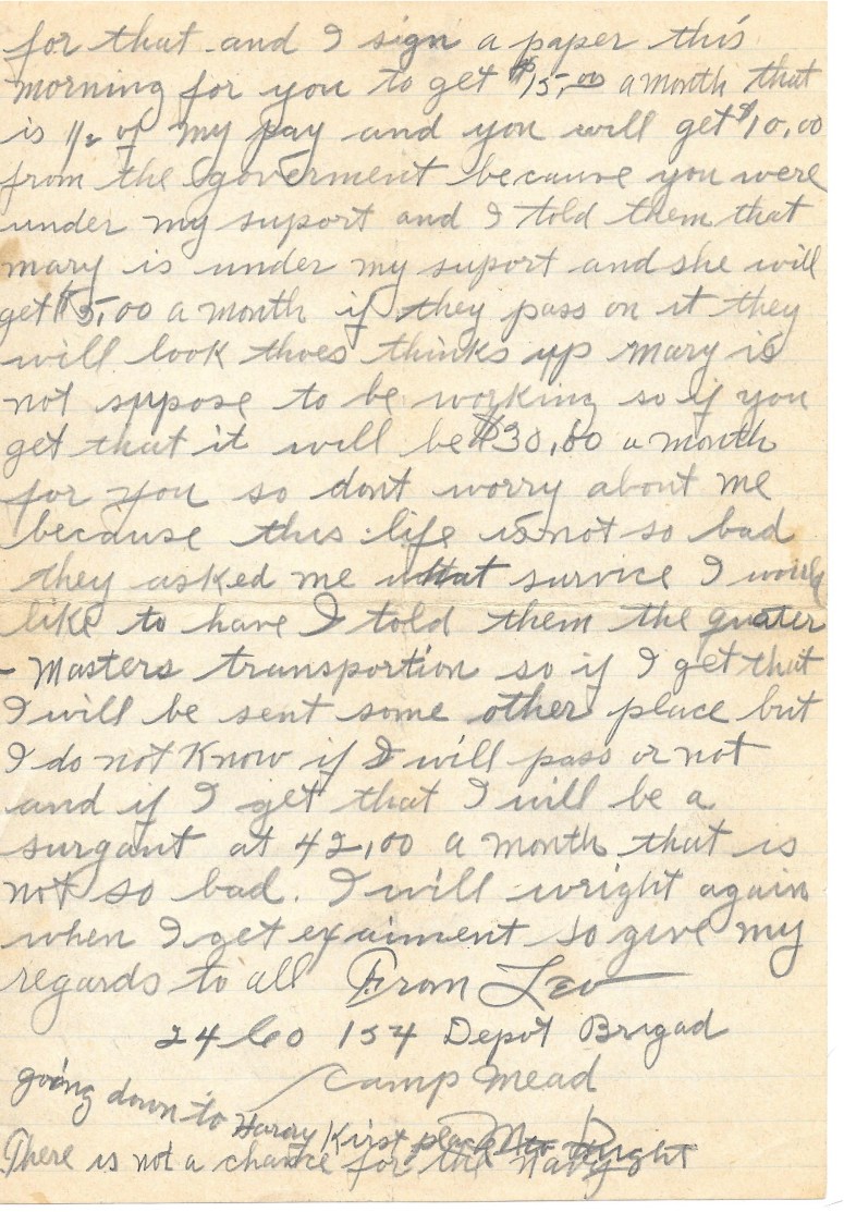 1918-01-10 Letter from Leo Hopkins p2