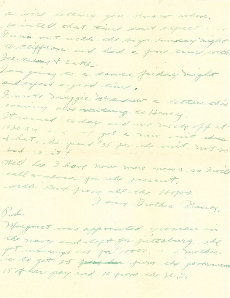 1918-04-09 Letter from Frank Hopkins to Leo Hopkins p2